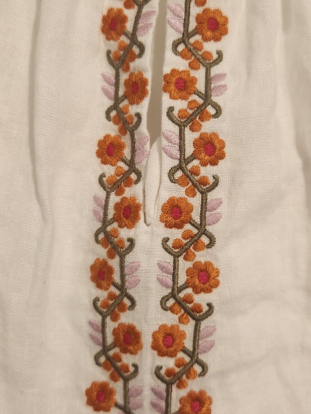 Madewell Embroidered Linen-Blend Raglan Ruffle Mini Dress - Picture 3 of 8